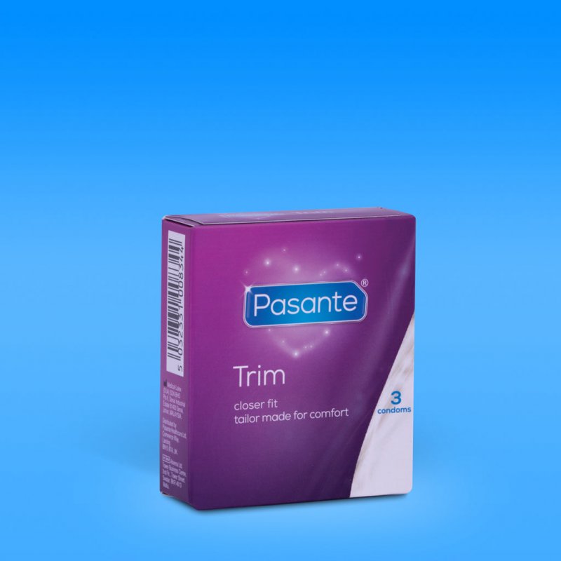 Pasante Trim Small Condoms 3 Count