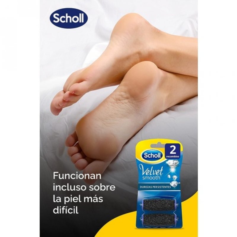 Scholl Velvet Smooth Replacement Roller for Electric Hard Skin Remover Persistent Hardnesses