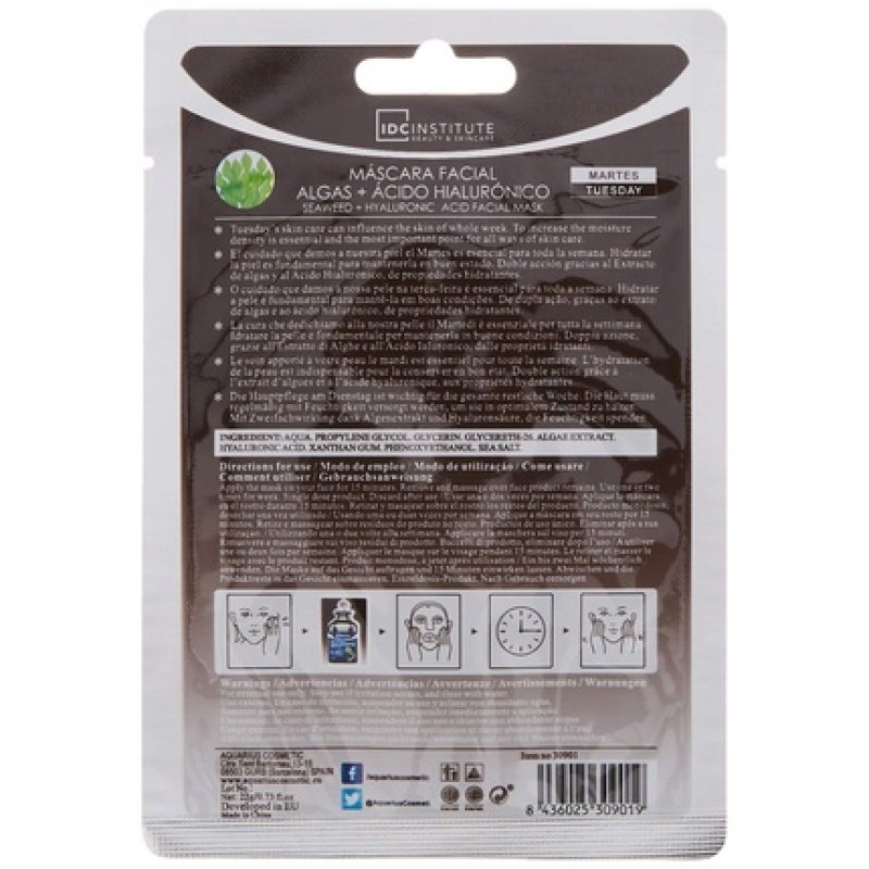IDC Institute Seaweed and Hyaluronic Acid Facial Mask