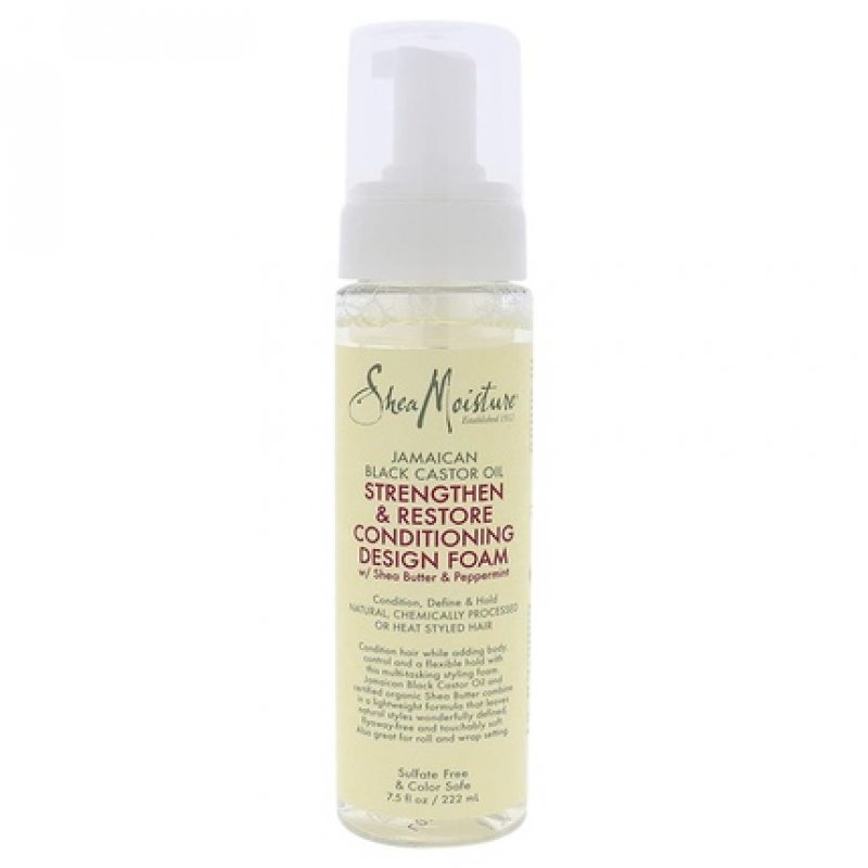 Shea Moisture Jamaican Black Castor Oil Strengthen and Restore Conditioning Design Foam 222ml