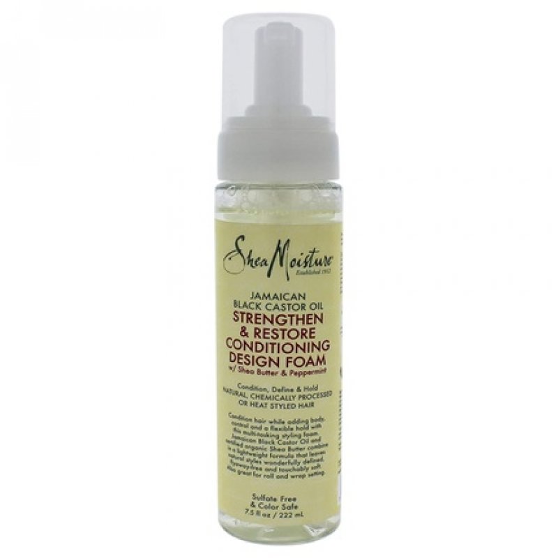 Shea Moisture Jamaican Black Castor Oil Strengthen and Restore Conditioning Design Foam 222ml