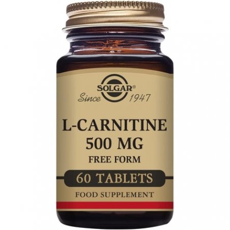 Solgar L-Carnitine Tablets 500mg Metabolism Support 60 Tablets - Vegan, Gluten Free and Kosher