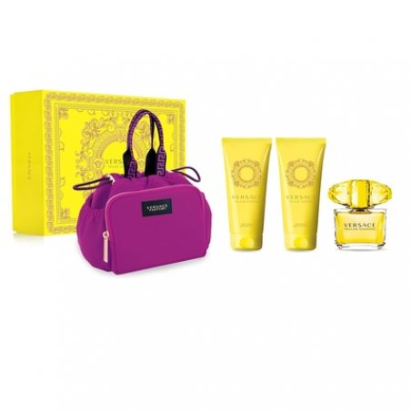 Versace Yellow Diamond Eau de Toilette 90ml Shower Gel 100ml Body Lotion 100ml Handbag