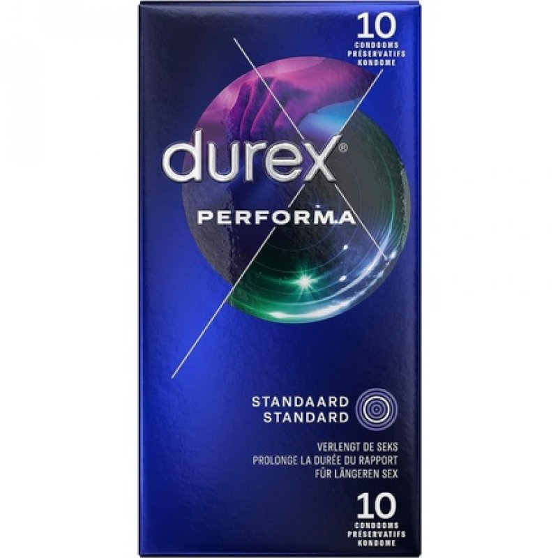 Durex Performa Condoms with 5% Benzocaine Gel for Longer Lasting Pleasure