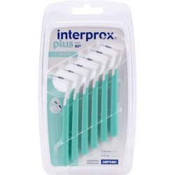 Interprox 0.56mm Green Micro Plus Interproximal Brush 6 Count - Pack of 6