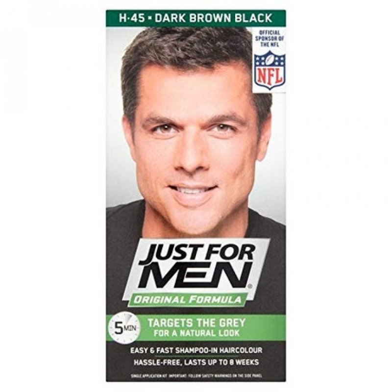 Just For Men Shampoo-in Color Gray Hair Color for Men - Dark Brown