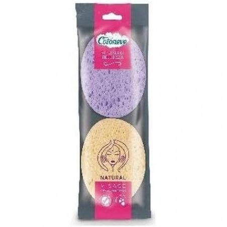 Cotoneve Natural Visage Cellulose Facial Cleansing Sponges