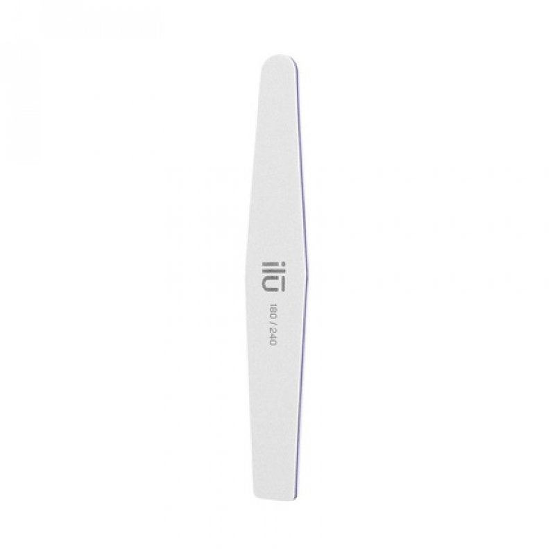 T4B ILU Professional Double Sided Buffer Nail File Trapeze 180/240 for Natural Acrylic Gel Nails