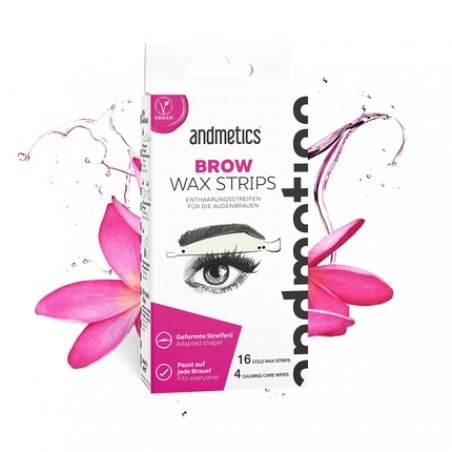 Andmetics Depilatory Strips for Women Eyebrows 1 Count