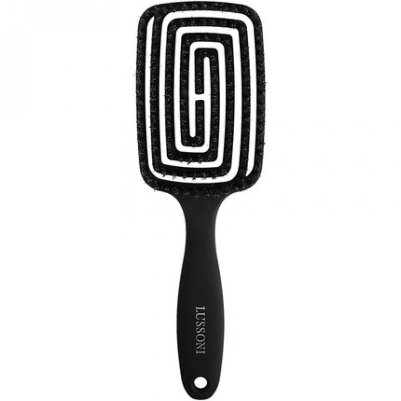 TB Tools for Beauty Lussoni Flexible Hairbrush with Natural Wild Boar Bristles - Large