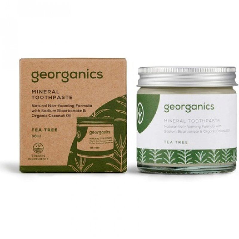 Georganics Natural Spearmint Flavour Whitening Toothpaste Powder 60ml