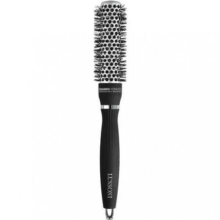 T4B LUSSONI Professional Antistatic Styling Brush with Textured Bristles Black 25mm