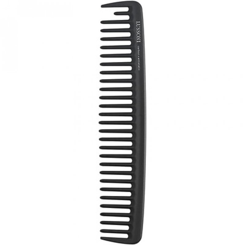 T4B Lussoni Cutting Comb Shatterproof Carbon Hair Cutting Comb for All Hair Types with Antistatic and Negative Ions