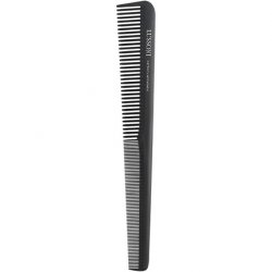 T4B Lussoni Cutting Comb Carbon Hair Cutting Comb for All Hair Types with Antistatic and Negative Ions, Coarse and Fine