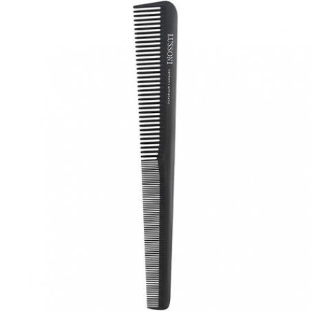 T4B Lussoni Cutting Comb Carbon Hair Cutting Comb for All Hair Types with Antistatic and Negative Ions, Coarse and Fine