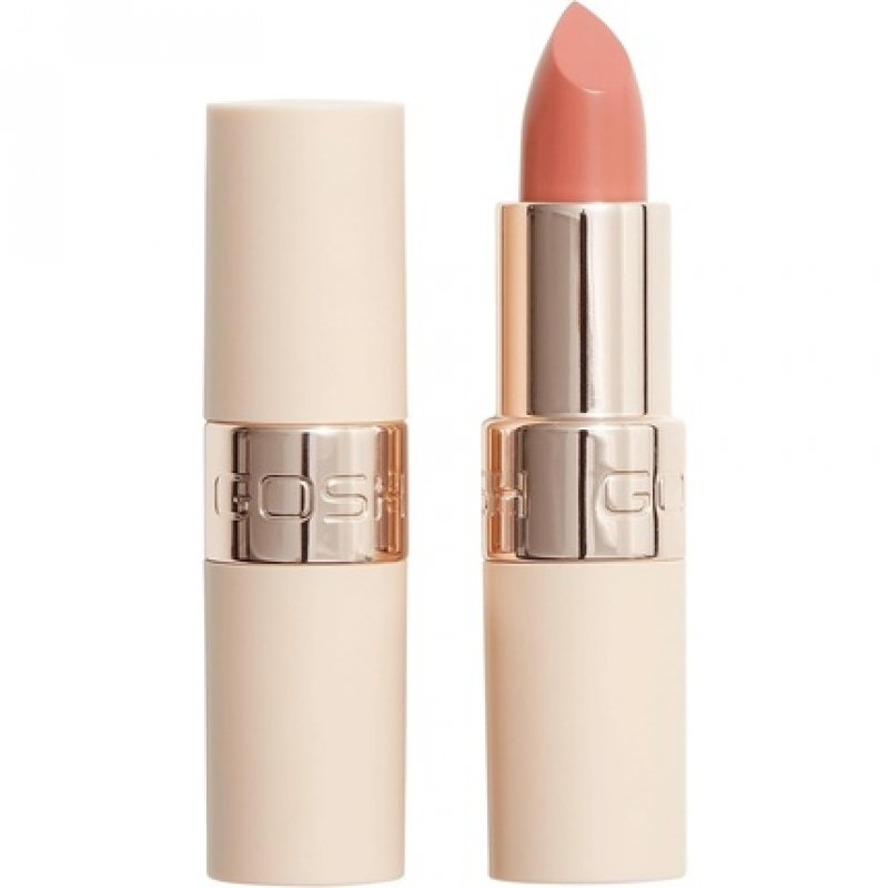 GOSH Luxury Nude Lipstick with Light Sheen Intense Nude Shades for Natural Lips 001 Nudity