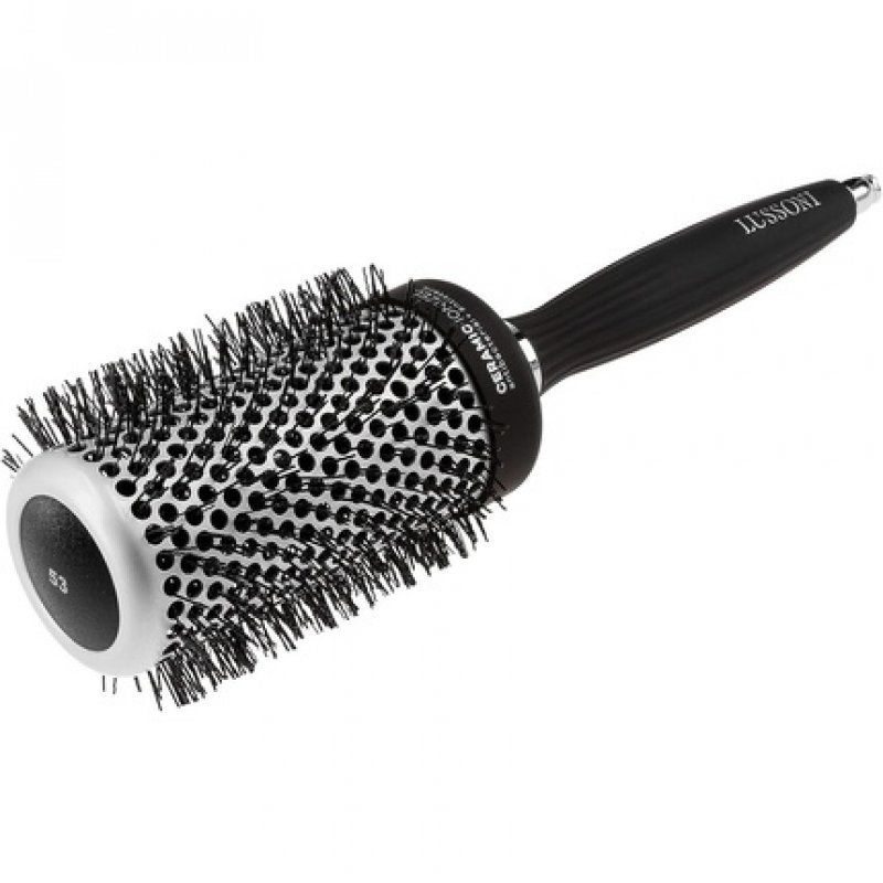 TB Tools for Beauty Lussoni Professional Anti-Static Styling Brush with Textured Bristles Black 53mm