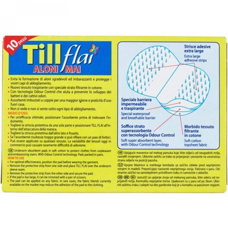 Till Flai Absorbent Underarm Pads