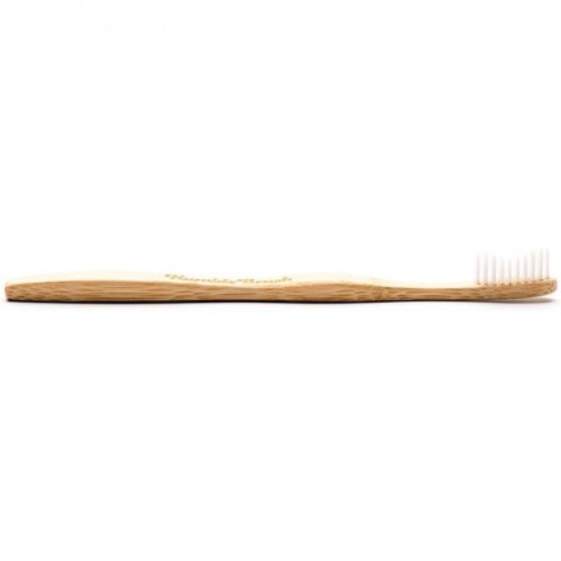The Humble Co. Bamboo Toothbrush White Medium Bristles Biodegradable Environmentally Friendly Vegan Recommended by