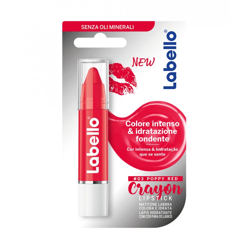 Nivea Labello Crayon Lipstick Poppy Red 3.3ml