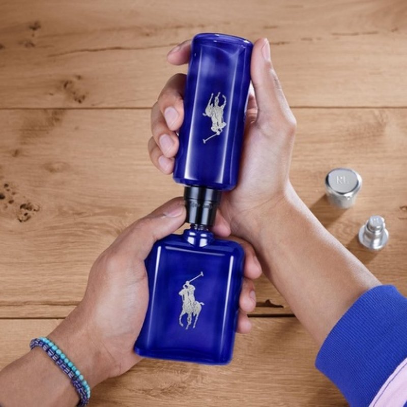 Ralph Lauren Polo Blue Eau de Parfum Men's Cologne Aquatic and Fresh with Citrus Bergamot and Vetiver Medium Intensity