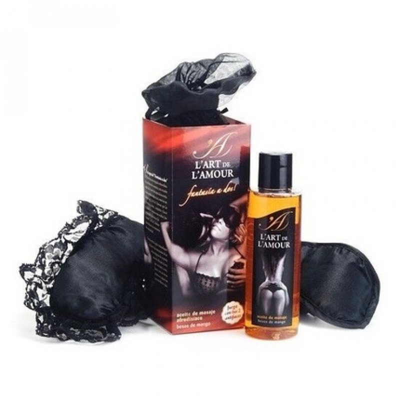 Sensuel Fantaisie a Deux Massage Oil and Mask Kit 100ml - New