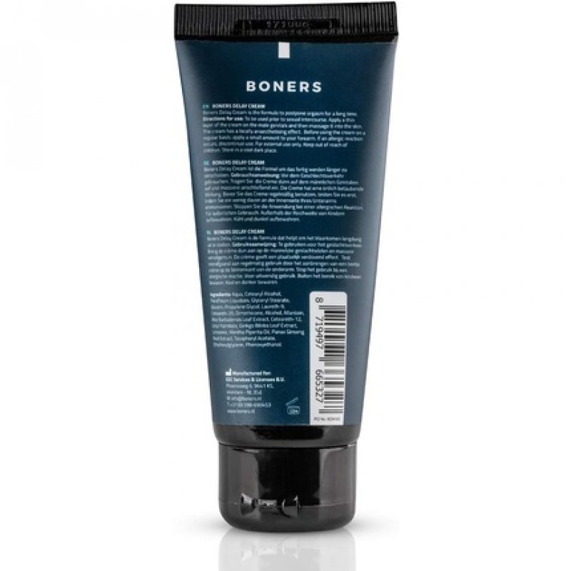 Boners Delay Cream Potency Agent for Delaying Orgasm and Longer Endurance 100ml