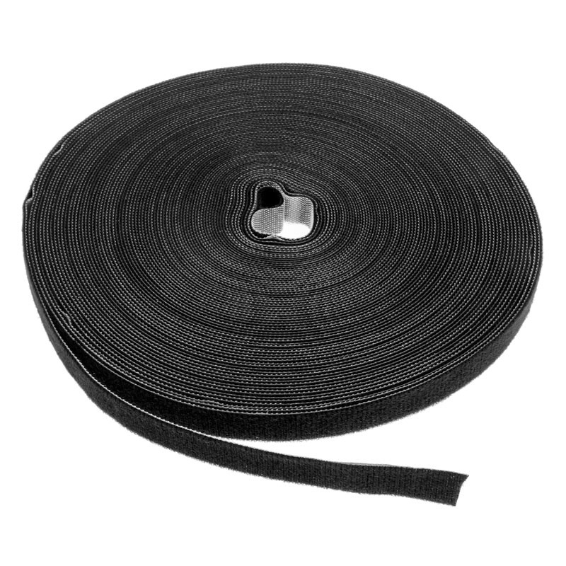 LABEL THE CABLE compatible PRO Roll Dual Klettbandrolle 25m - schwarz