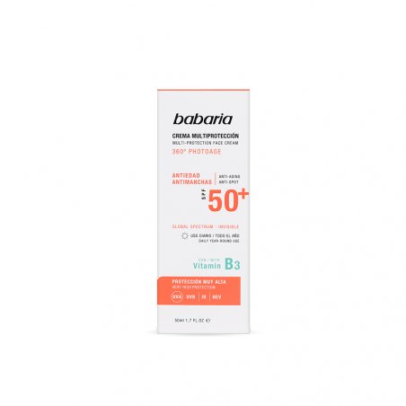 Babaria SPF50 multi-protection cream Crème d’écran solaire Visage 50 Adultes