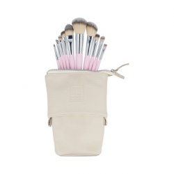 ilu Basic Set 10 Makeup Brushes with Pink Bag