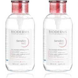 BIODERMA Sensibio H2O Micellar Water for Sensitive Skin 500ml - Pack of 2
