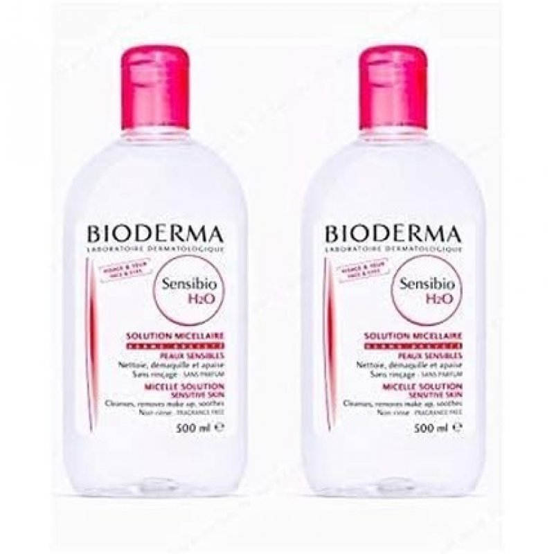 BIODERMA Sensibio H2O Micellar Water for Sensitive Skin 500ml - Pack of 2