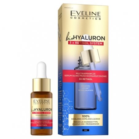 EVELINE COSMETICS Biohyaluron 3x Retinol System Multi Repairing Face Serum Anti-Aging 18ml