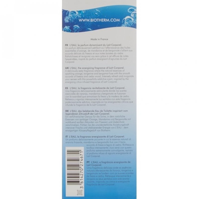 Bio L Eau Edt Vapo 100ml