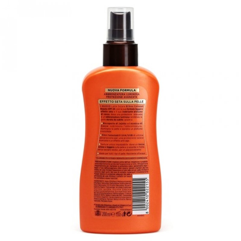 Bilboa Coconut Beauty Spray Solare No Gas SPF 20 Medium Protection 200ml