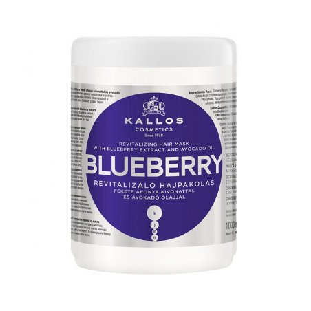 Kallos KJMN Blueberry Revitalising Mask 1000ml masque pour cheveux Femmes
