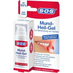 SOS Mouth Healing Gel for Relief of Pain from Aphthae on Tongue, Oral Mucosa and Lips, Also for Minor Wounds from