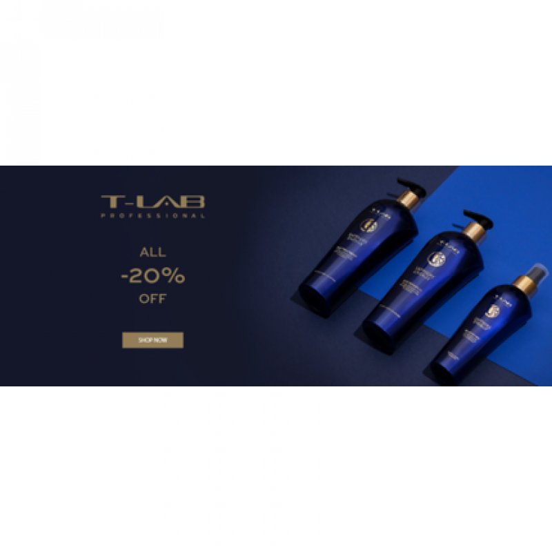 T-LAB Profi All Bio Hair Shampoo and Conditioner Set for Women Men