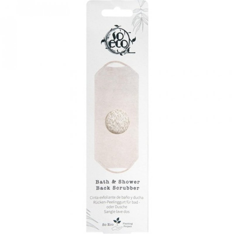 So Eco Bath and Shower Back Scrubber White