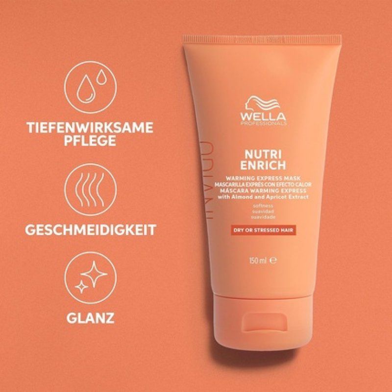 Wella Professionals Invigo Nutri Enrich Warming Express Mask with Almond & Vitamin E 150ml