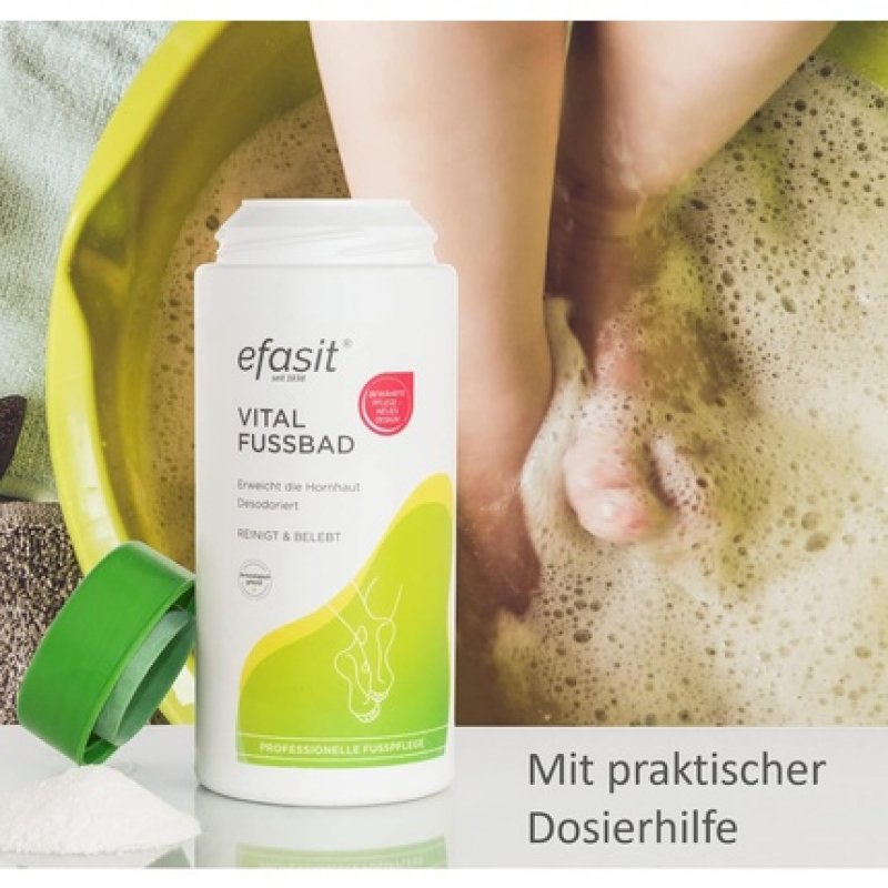 efasit Vital Foot Bath 400g - Basic Callus Bath Additive for Fragrant, Well-Groomed, and Relaxed Feet - Callus Softener
