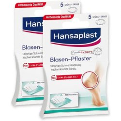 Hansaplast Sos Blister Plaster Large 5 Pieces - Pack of 2