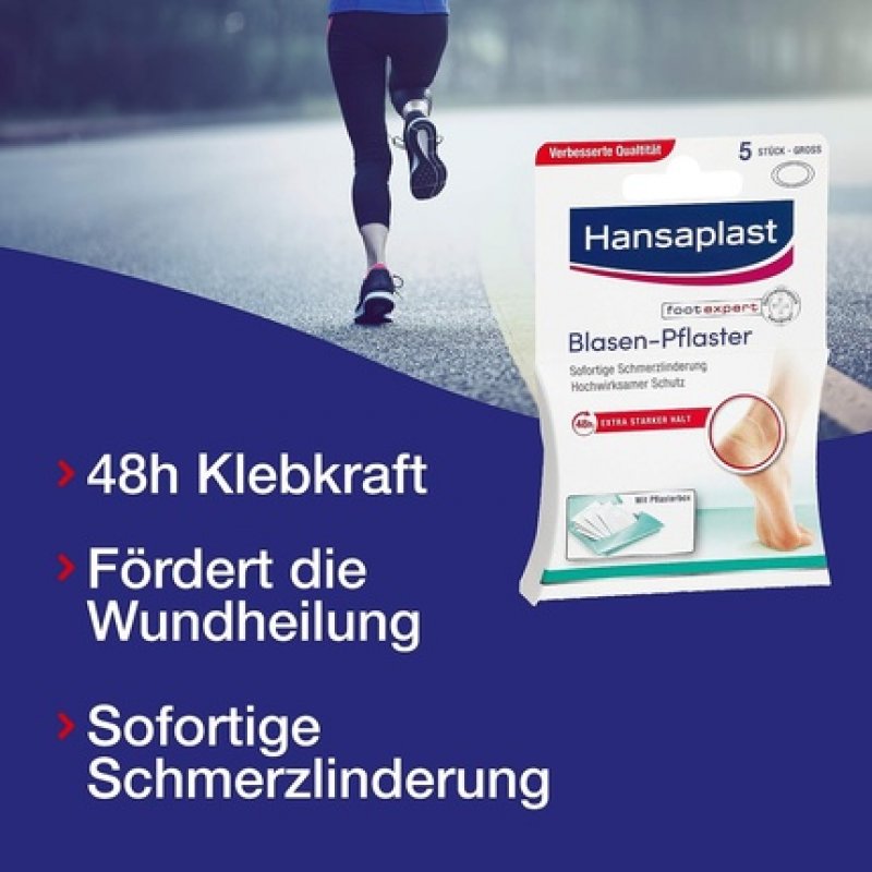 Hansaplast Sos Blister Plaster Large 5 Pieces - Pack of 2