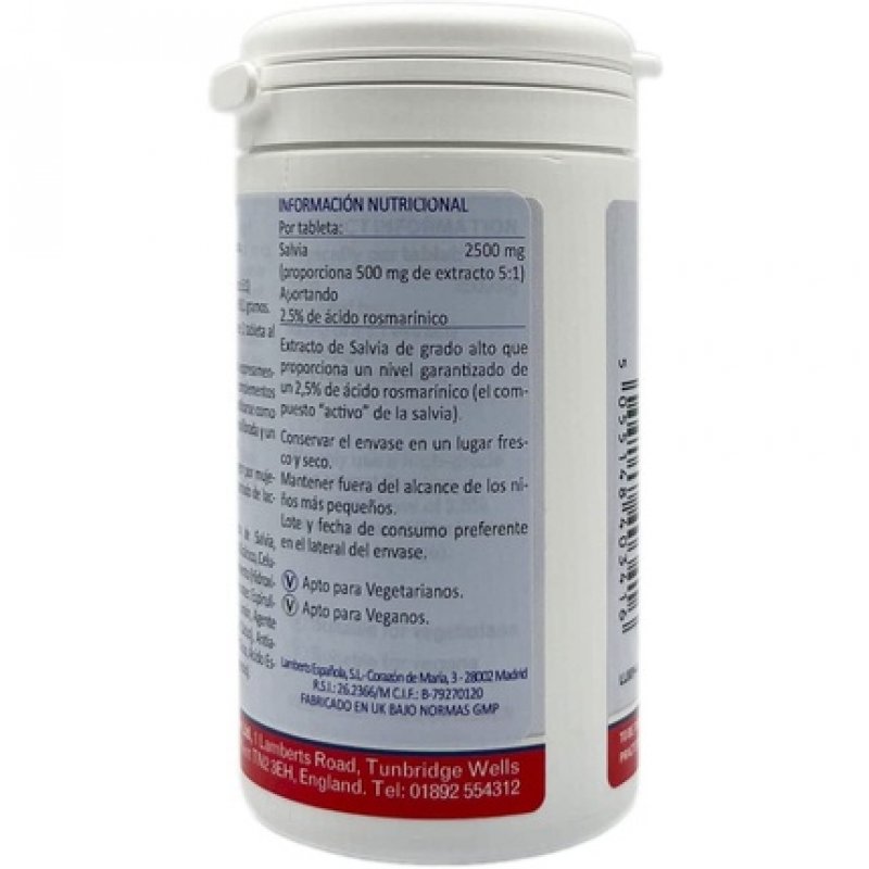 Lamberts Sage 2500mg 90 Capsules