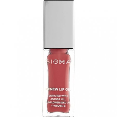 Sigma Beauty Renew Lip Oil Fresh Pink Sheen Nourishing Non Sticky Lip Oil with Subtle Sheen Paraben Free Lip Gloss