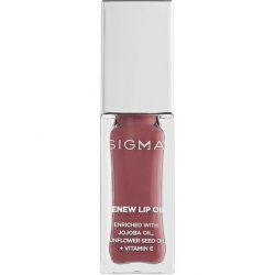 Sigma Beauty Renew Lip Oil Berry Muave Sheen Nourishing Non Sticky Lip Oil with Subtle Sheen Paraben Free Lip Gloss All