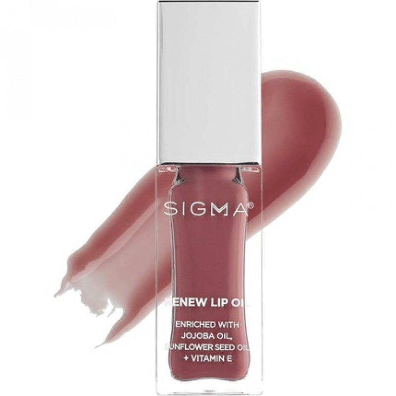 Sigma Beauty Renew Lip Oil Berry Muave Sheen Nourishing Non Sticky Lip Oil with Subtle Sheen Paraben Free Lip Gloss All