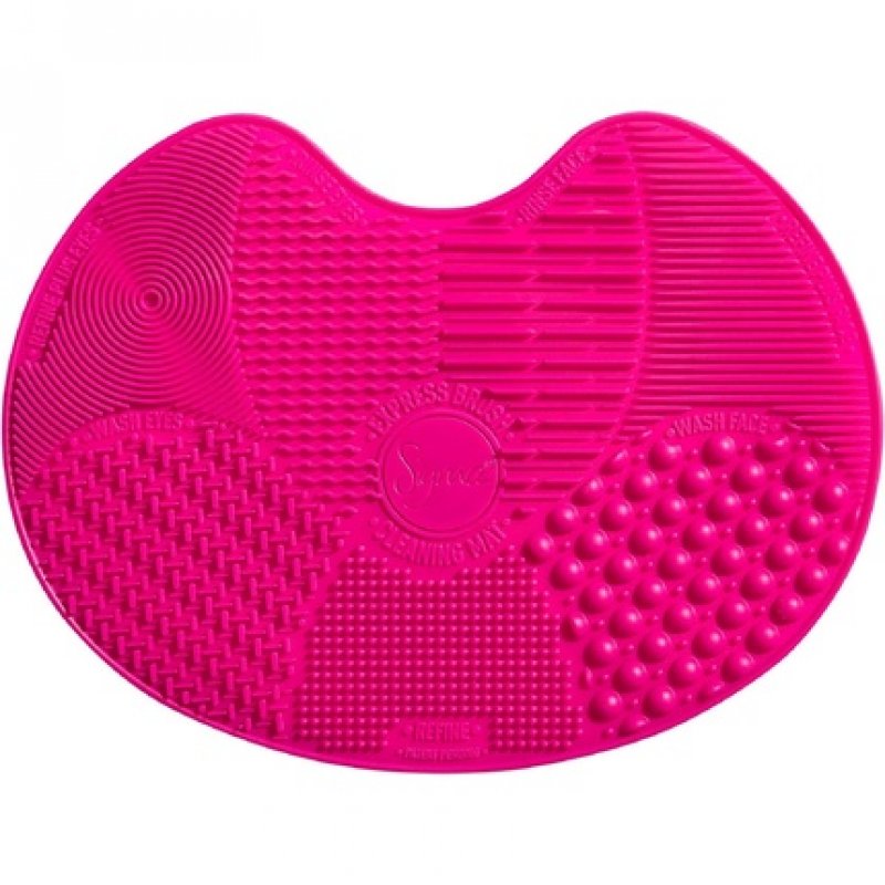 Sigma Beauty Makeup Brush Cleaner Mat - Sigma Spa Express Silicone Makeup Brush Cleaning Mat with Suction Cups for