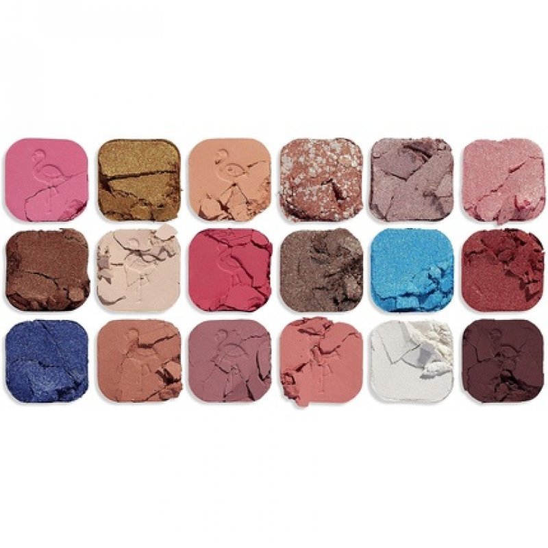 Makeup Revolution Forever Flawless Eyeshadow Palette Flamboyance Flamingo 18 Shades 19.8g