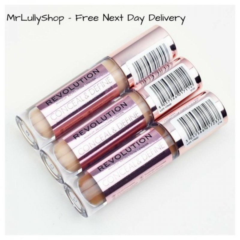 Makeup Revolution Conceal and Define Full Coverage Concealer and Contour - All Shades